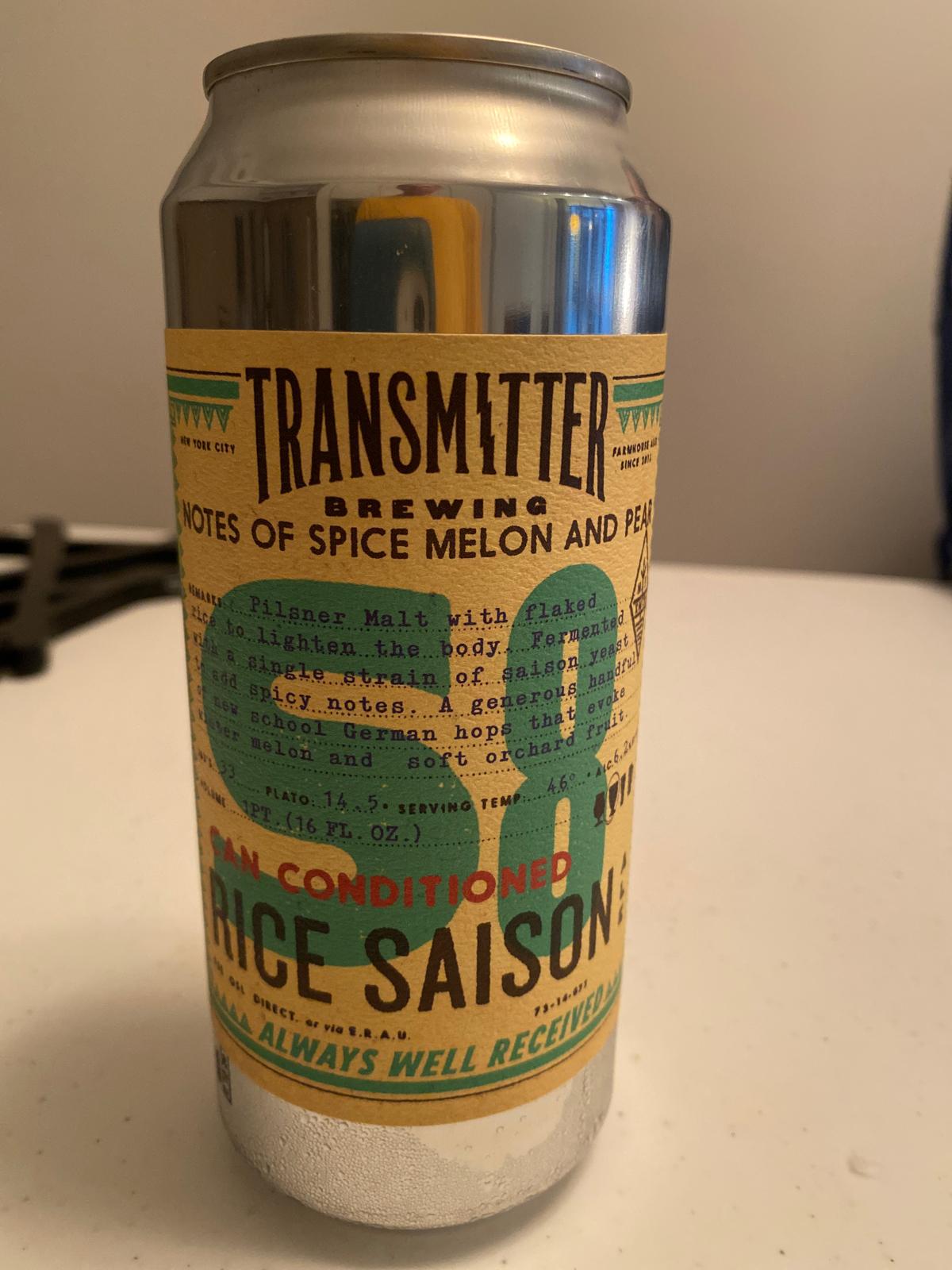 S8 Rice Saison