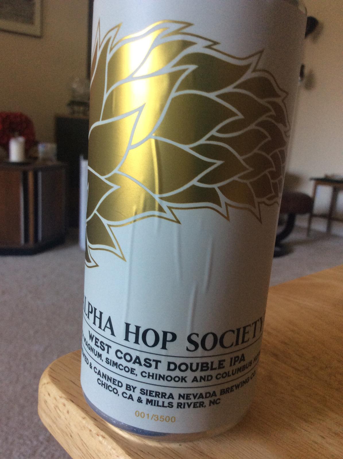 Alpha Hop Society: West Coast Double IPA