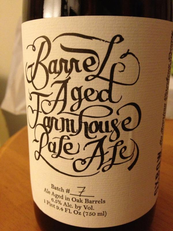 Farmhouse Pale Ale (Bourbon Barrel Aged)