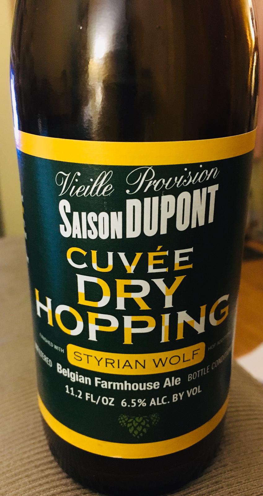Saison Dupont Cuvée Dry Hopping 2019 (Styrian Wolf)