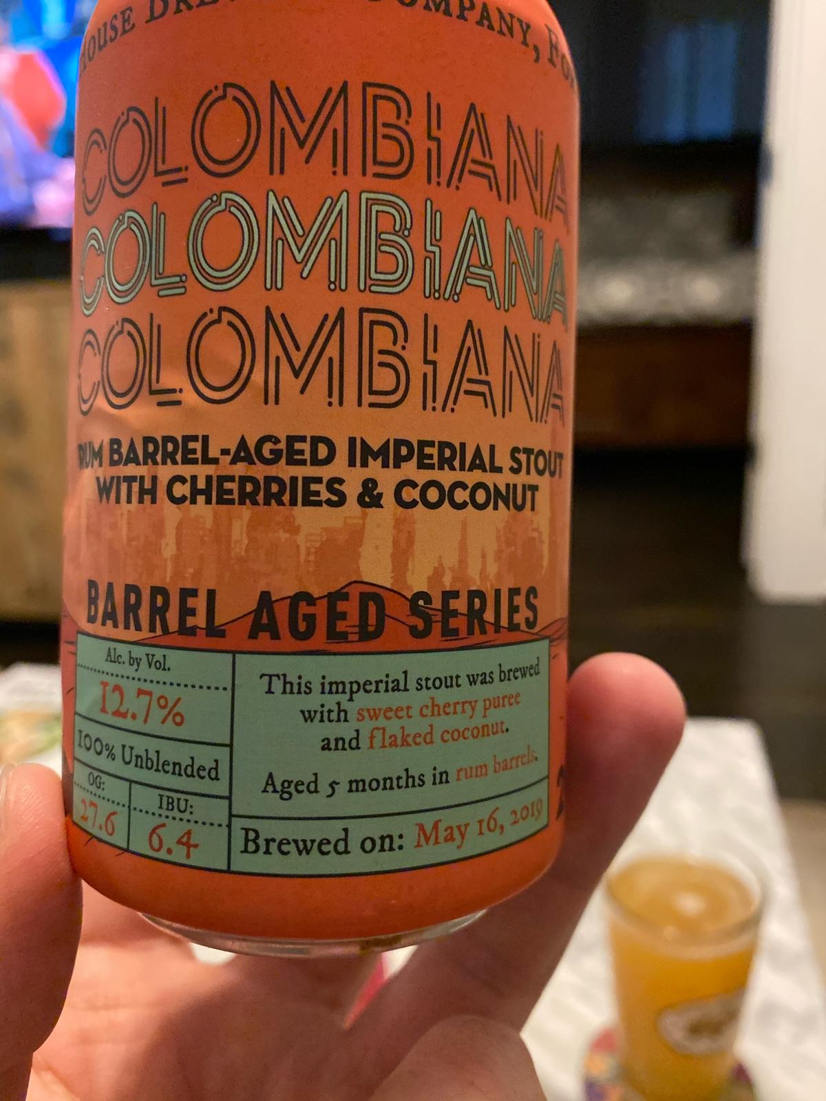 Colombiana Imperial Stout With Cherries And Coconut (Rum Barrel Afed)