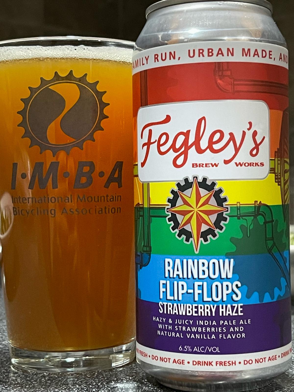 Rainbow Flip-Flops Strawberry Haze