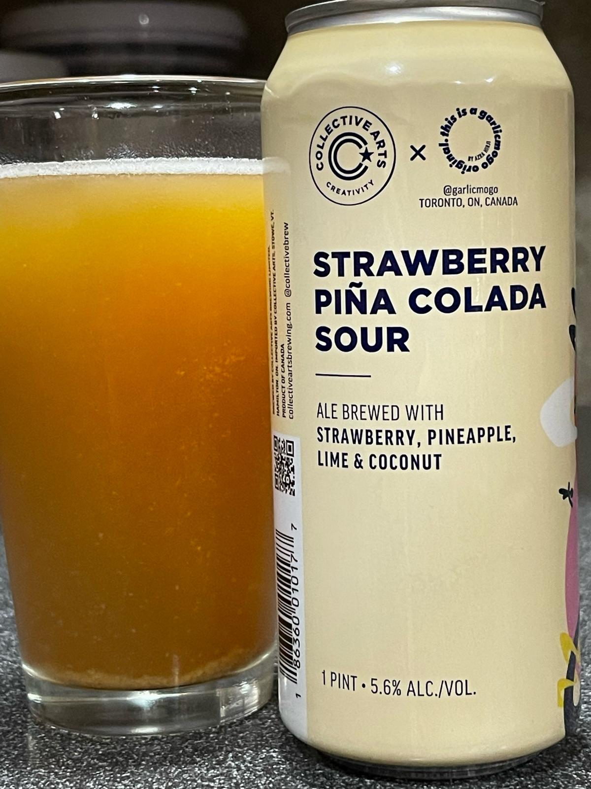Strawberry Piña Colada Sour
