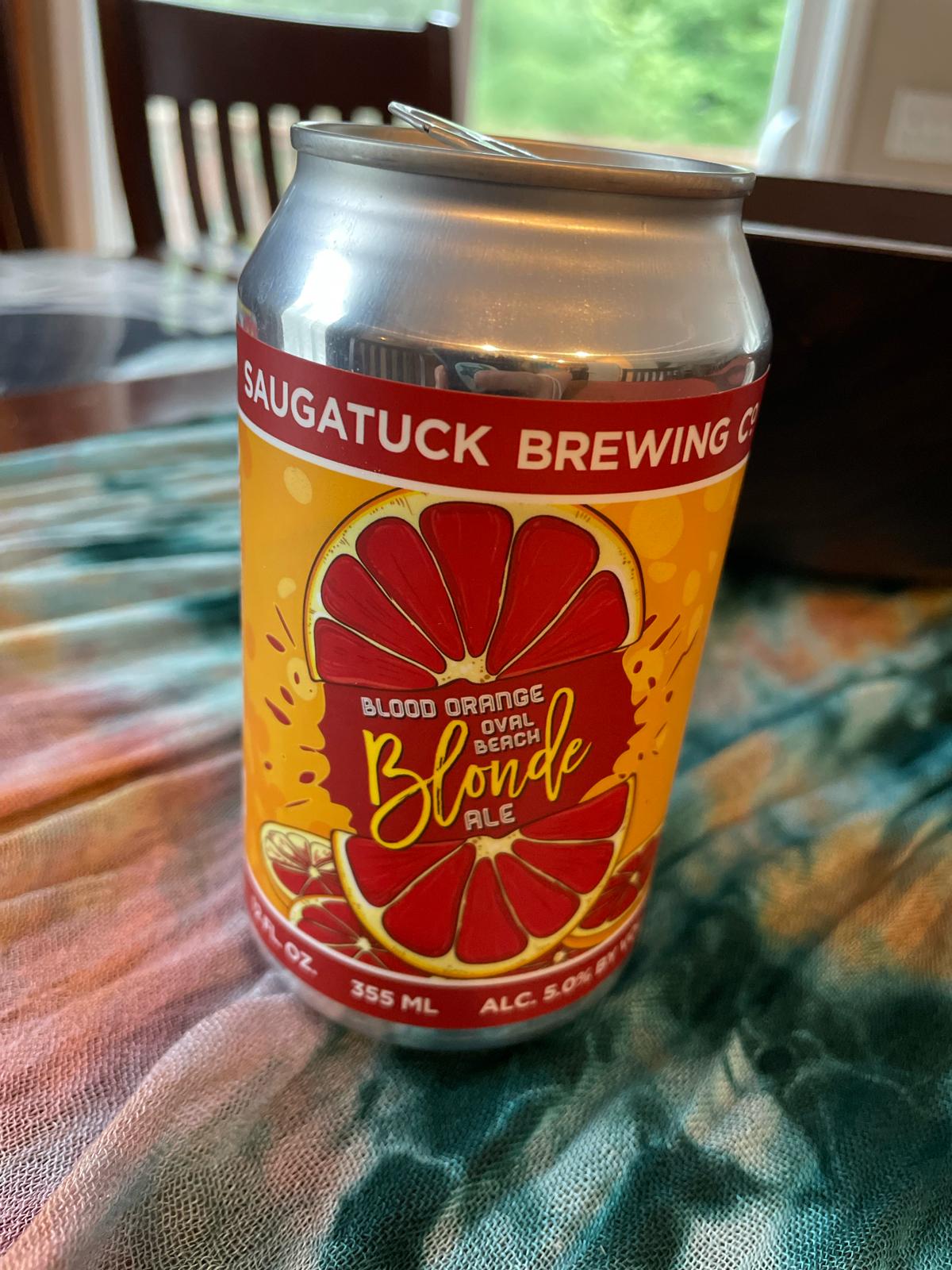 Oval Beach Blonde Ale with Blood Orange