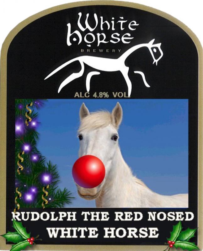 Rudolph (the Red Nosed White Horse)