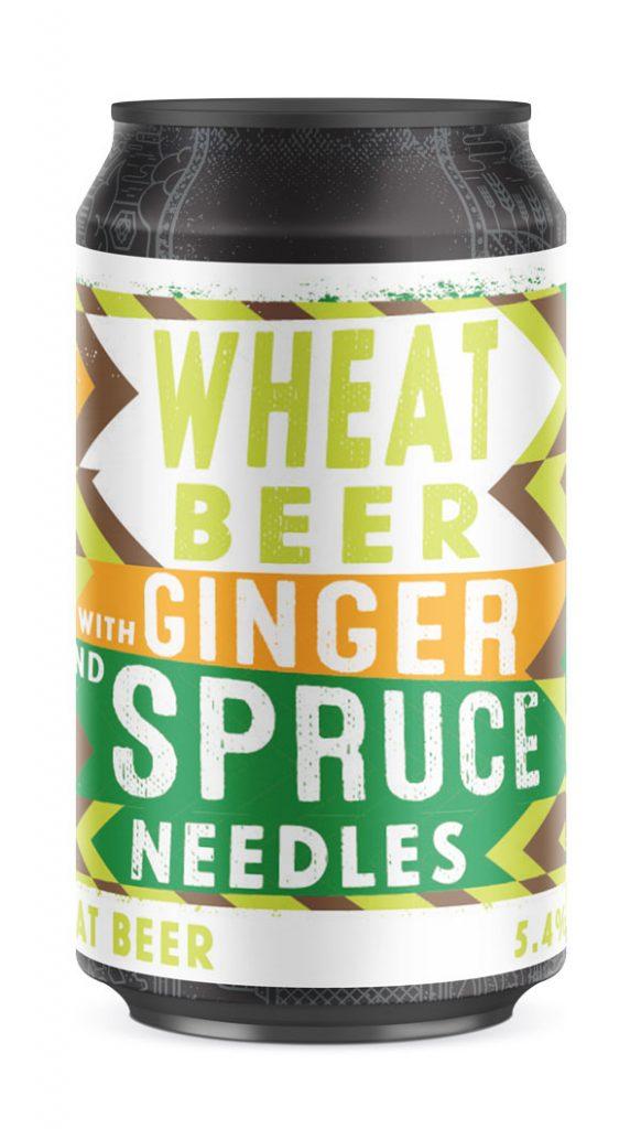 Wheat Beer with Ginger & Spruce Needles