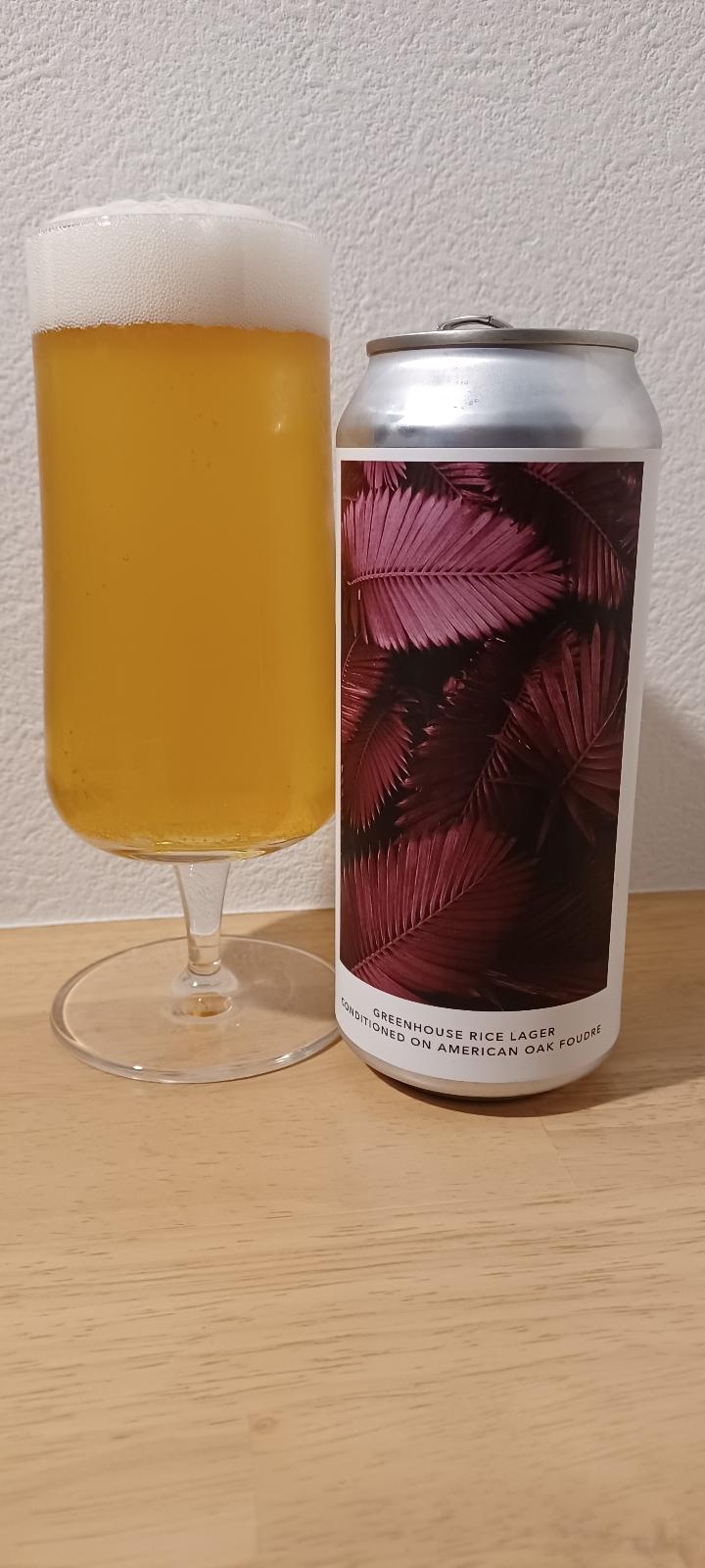 Greenhouse Rice Lager (American Oak Foudre Aged)