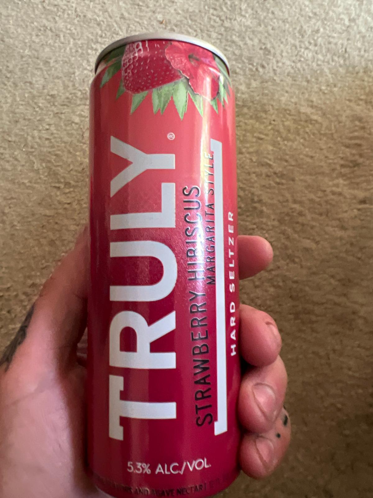 Truly Hard Seltzer Strawberry Hibiscus