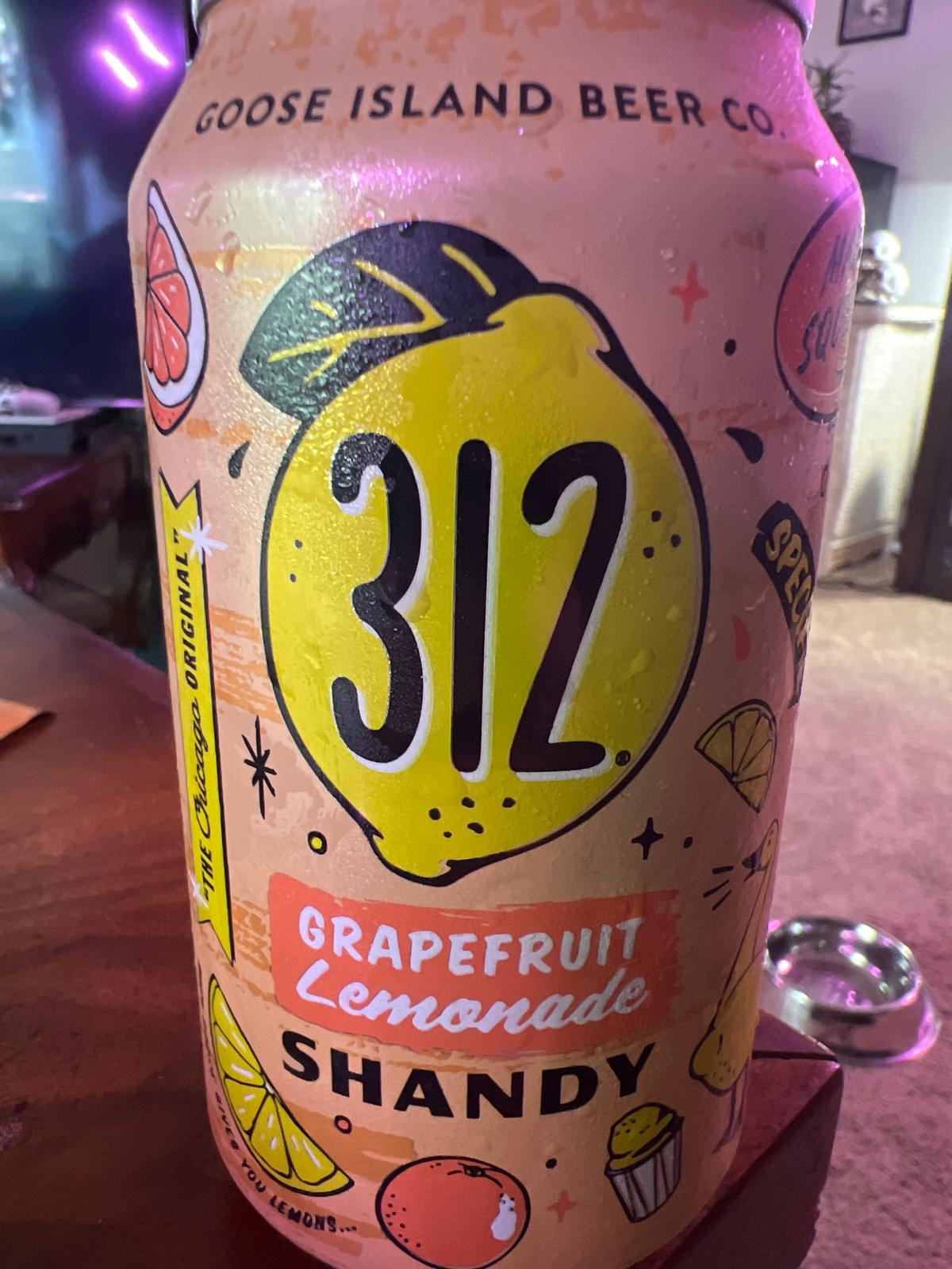 312 Grapefruit Lemonade Shandy 