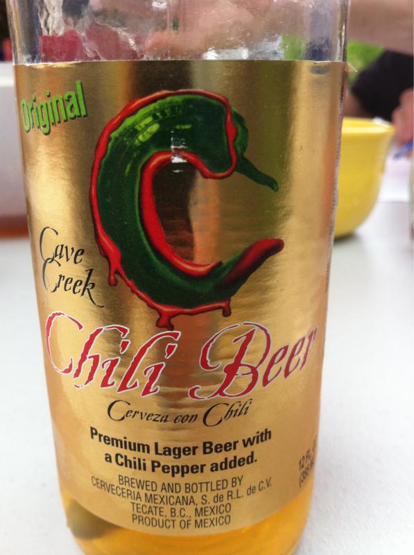 Original C Cave Creek Chili Beer - Cerveza Con Chili