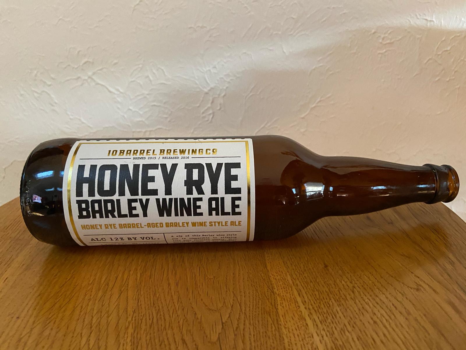 Honey Rye Barley Wine Ale