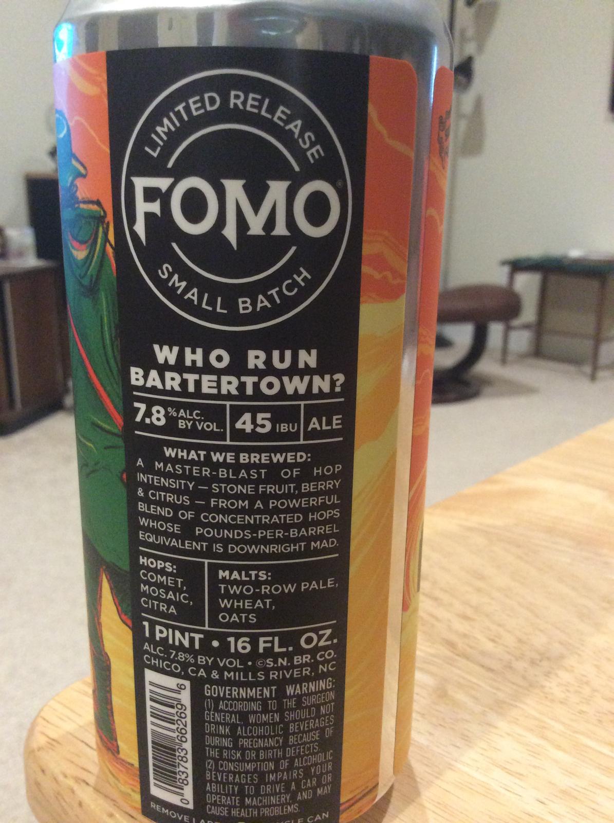 FOMO: Who Run Bartertown