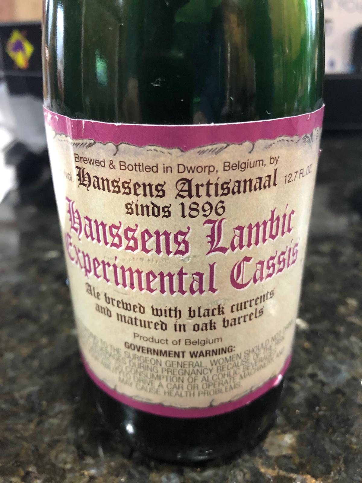 Hanssens Experimental Cassis
