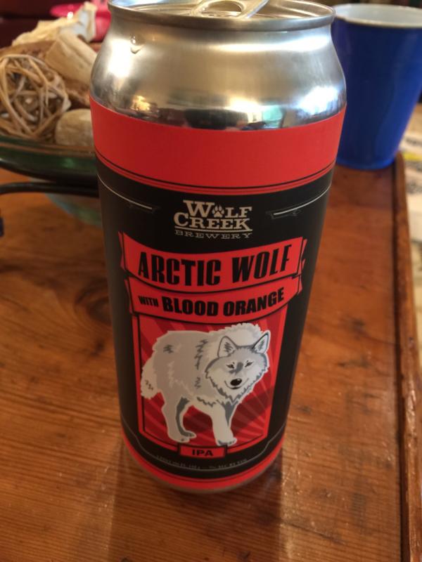 Arctic Wolf With Blood Orange