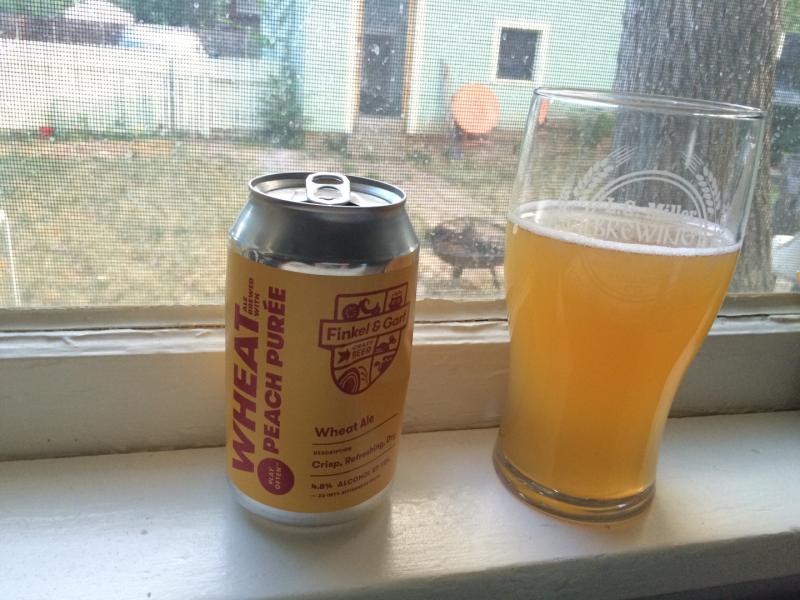 Wheat Ale Brewed with Peach Purée 