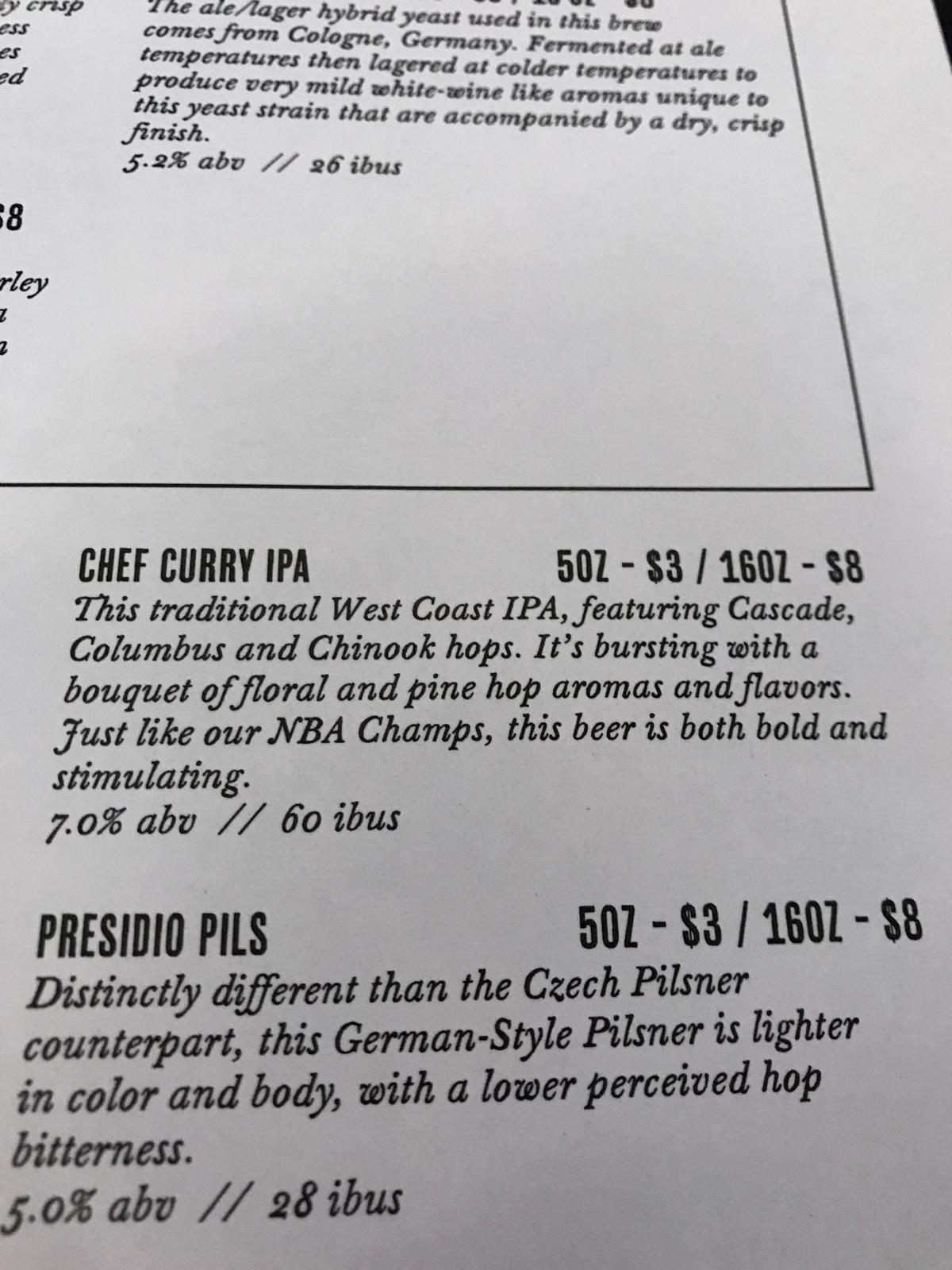 Chef Curry IPA