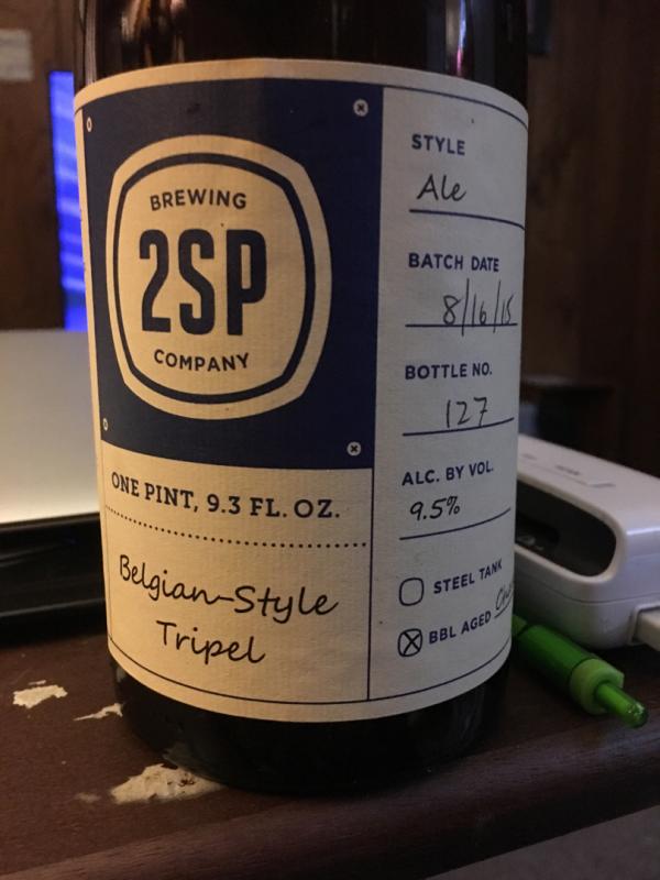 Belgian Style Tripel Aged In Chardonnay Barrel