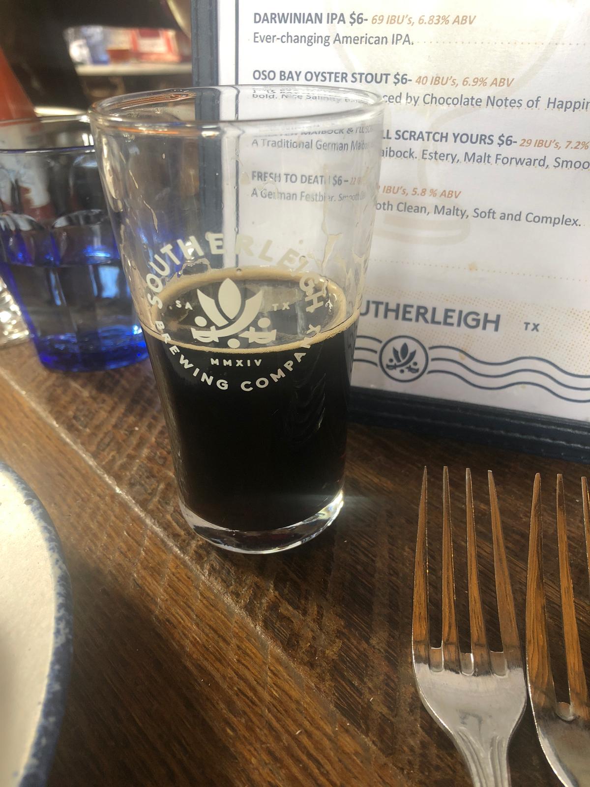 Oso Bay Oyster stout