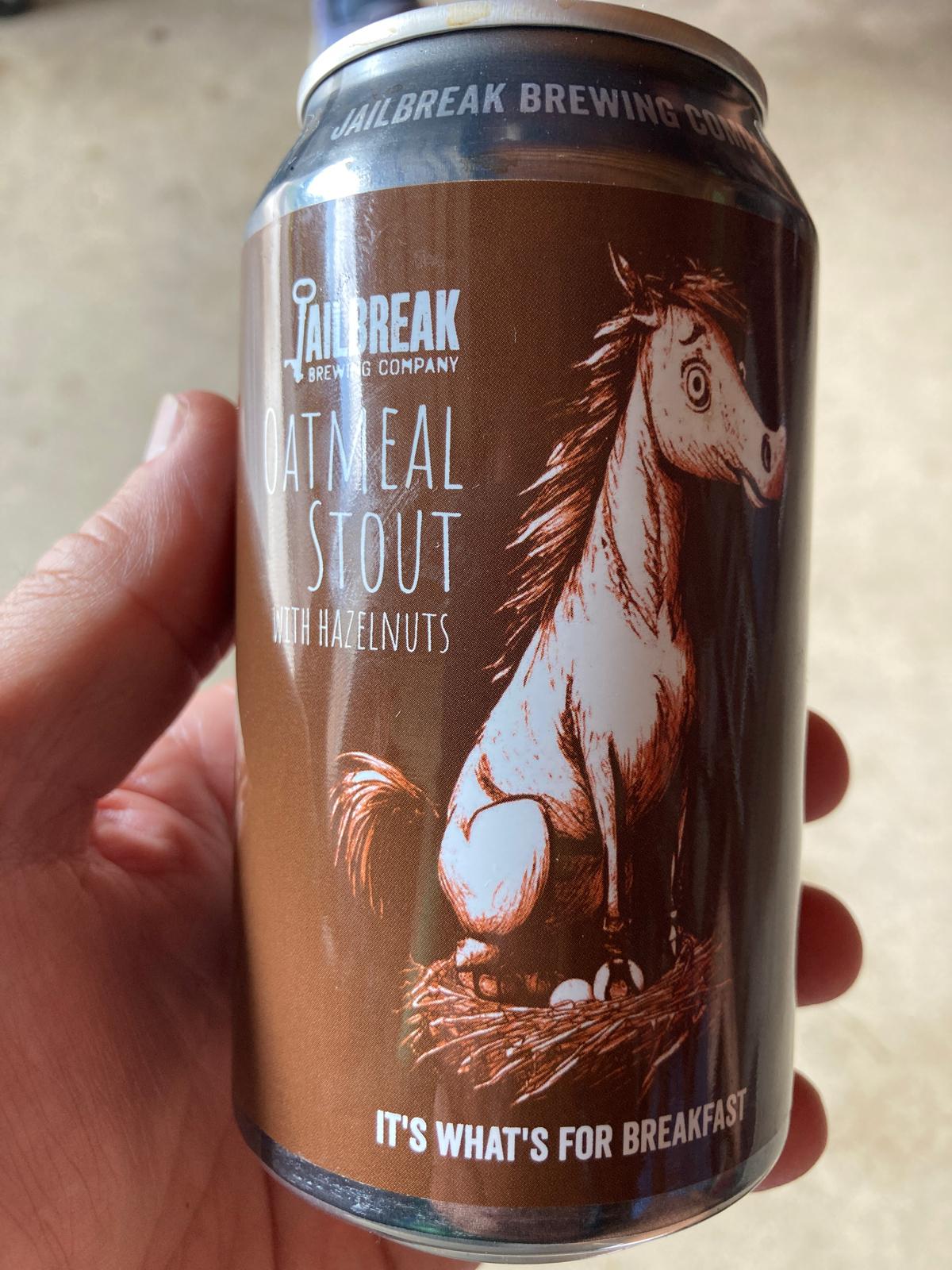 Oatmeal Stout with Hazelnuts