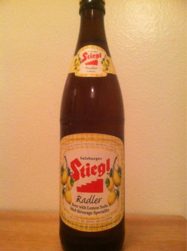 Stiegl Gaudi Radler Shandy with Lemon