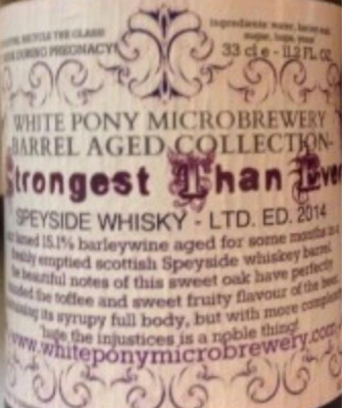 trongest Than Ever (Speyside Whisky Barrel Aged)