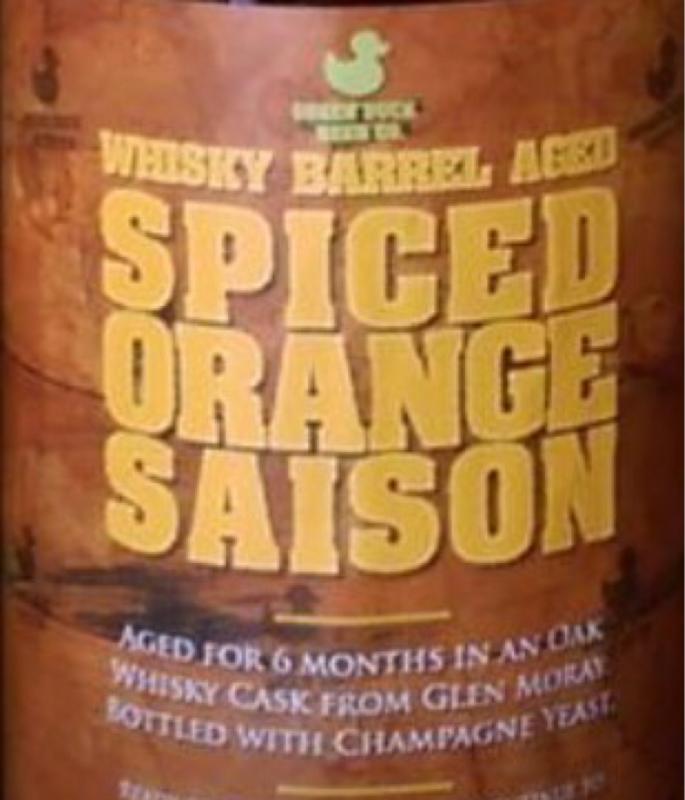 Whiskey Barrel Aged Spiced Orange Saison