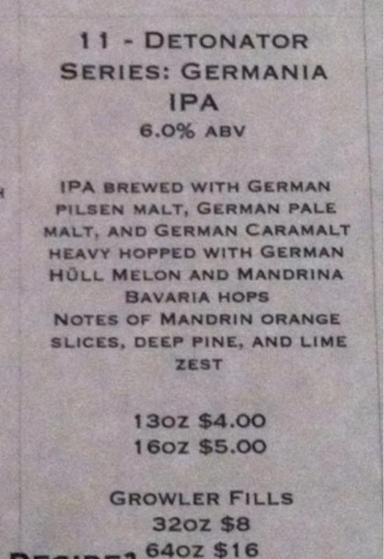 Germania IPA (Detonator Series)