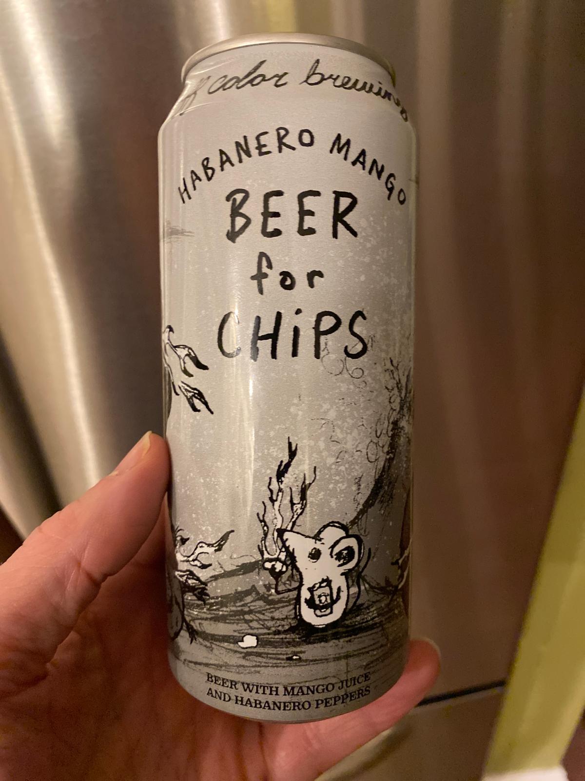 Habanero Mango Beer for Chips