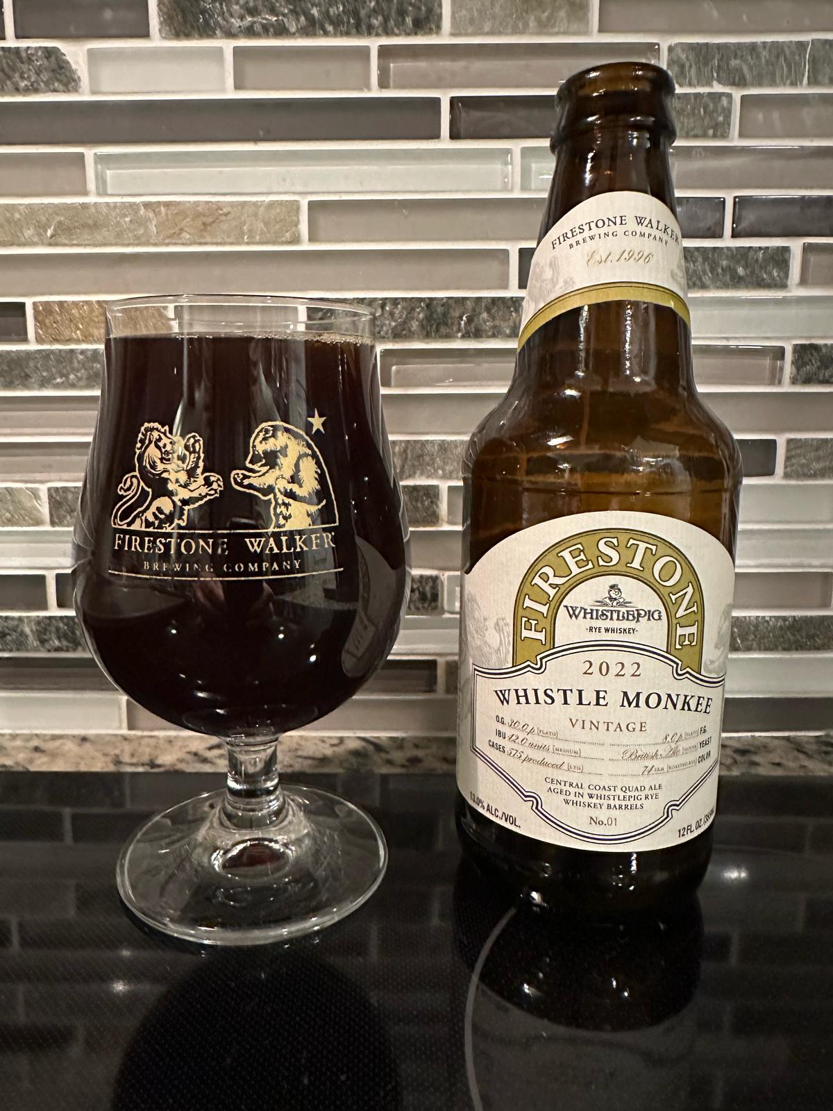 Whistle Monkee (2022 Whistlepig Rye Whiskey Barrel Aged))