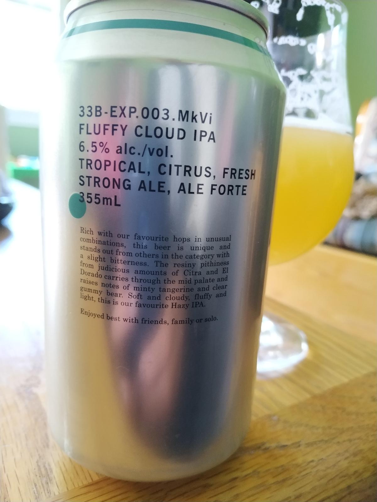 33B-EXP.003.MKVI Fluffy Cloud IPA