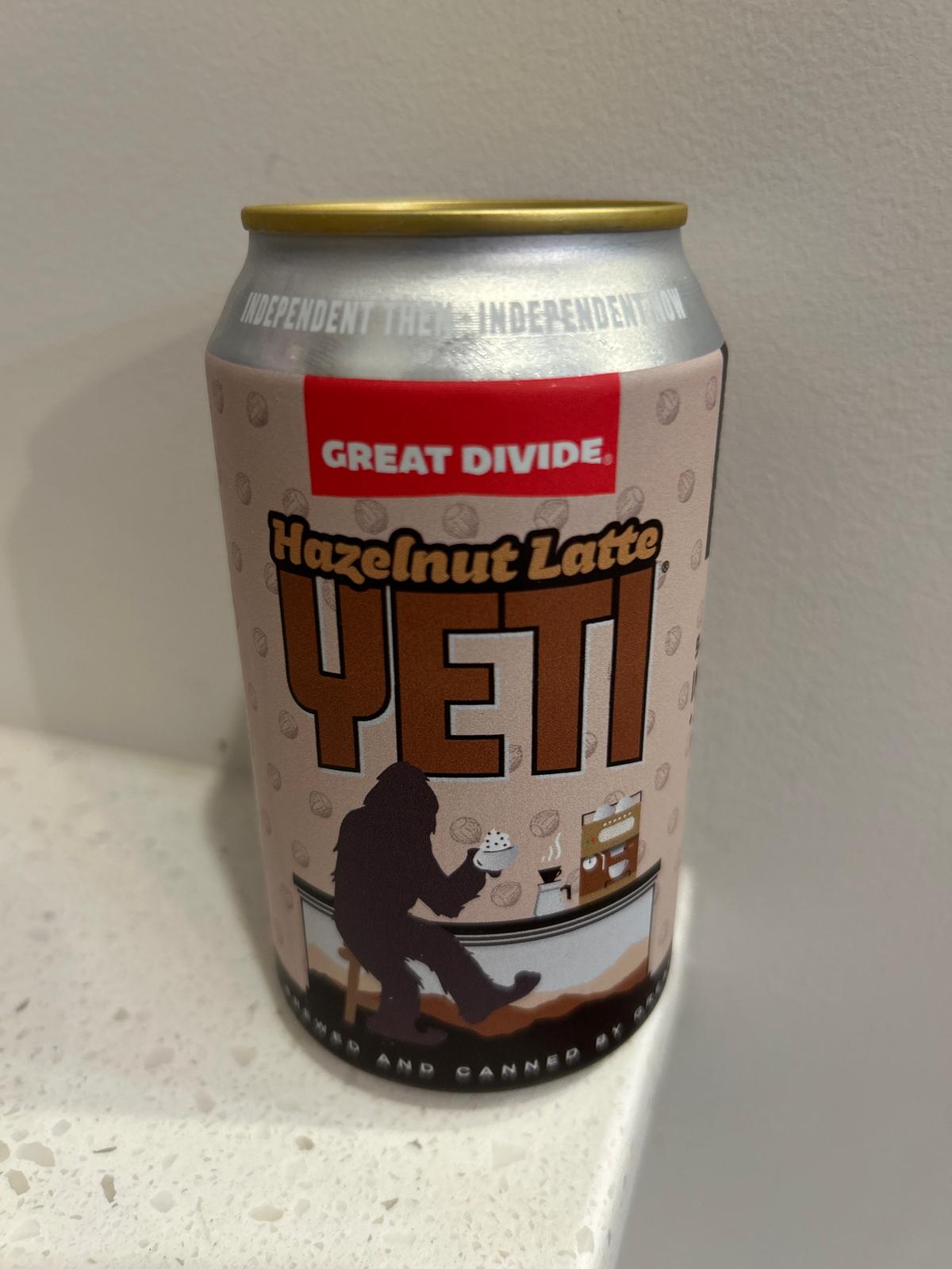 Yeti with Hazelnut Latte