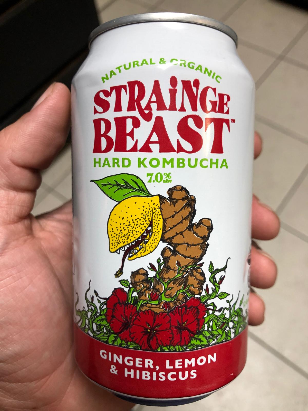 Strainge Beast - Hard Kombucha with Ginger, Lemon, And Hibiscus