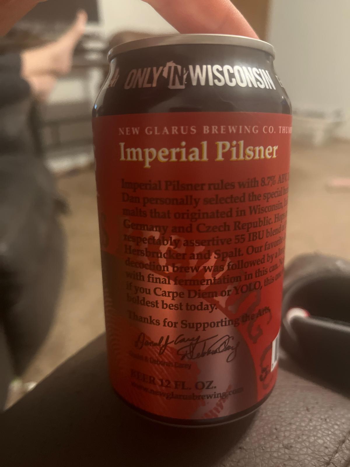 Thumbprint Series: Imperial Pilsner
