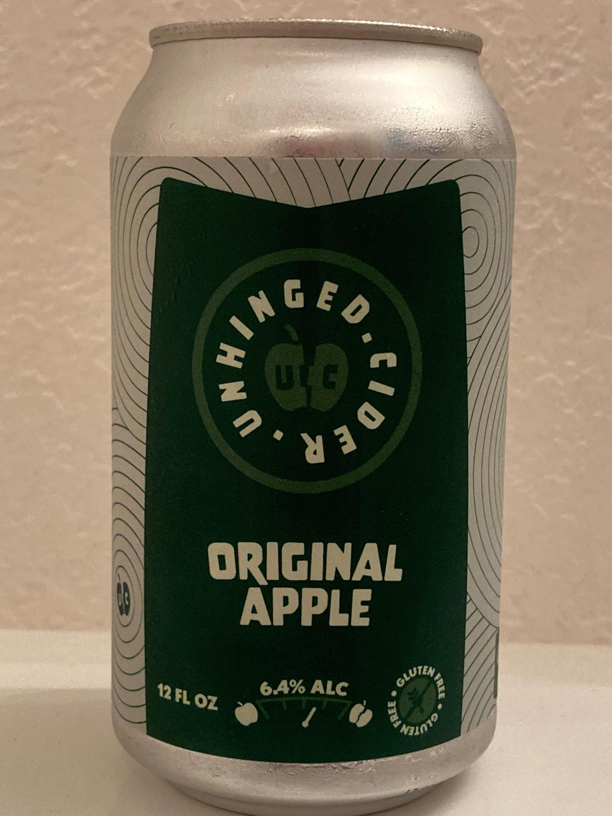 Unhinged Cider Original Apple